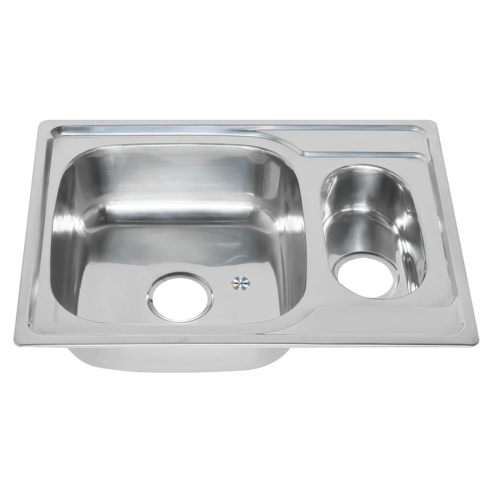 Врезная прямоугольная мойка MELANA 6950S U 0,8/180 228 t 10