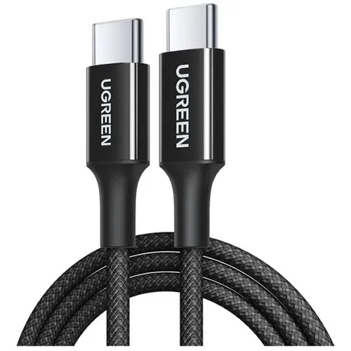 Кабель UGREEN USB Type-C (m) - USB Type-C (m), 1м, 5A, черный [65249]