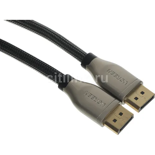Кабель аудио-видео UGREEN DP112, DisplayPort (m) - DisplayPort (m), 2м, черный [60843]