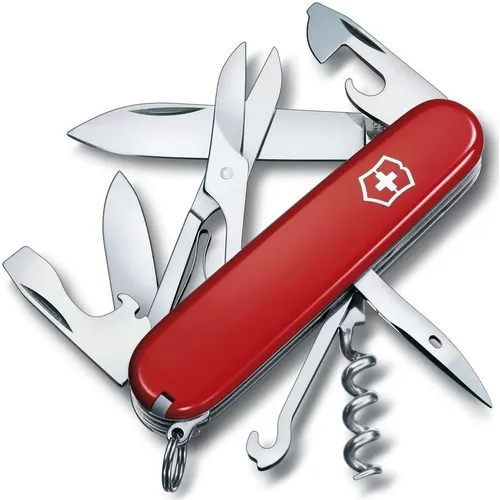 Складной нож Victorinox Climber, функций: 14, 91мм, красный, коробка картонная [1.3703]