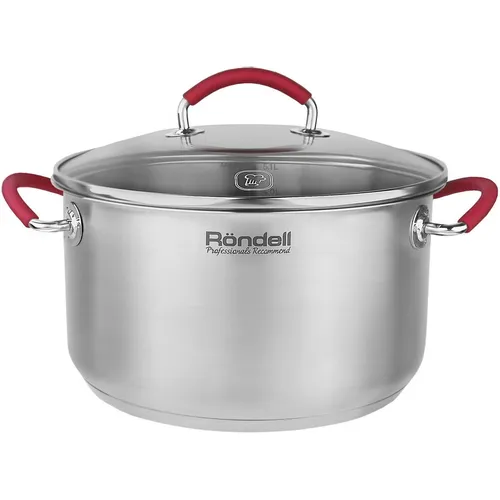 Кастрюля 5.1л Rondell Sorge RDS-1221, нержавеющая сталь, с крышкой