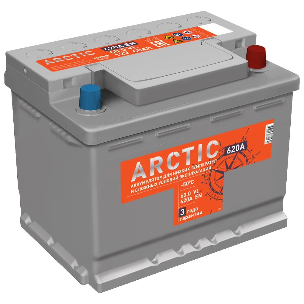 Аккумулятор TITAN ARCTIC 60.0 VL 4607008881530