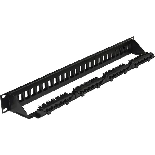 Патч-панель наборная Lanmaster LAN-PPN24OK-UTP 19" 1U 24xRJ45 UTP