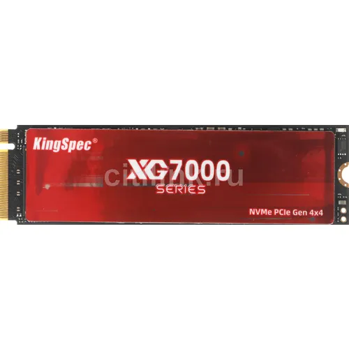 SSD накопитель KINGSPEC XG7000 XG7000-1TB 1ТБ, M.2 2280, PCIe 4.0 x4, NVMe, M.2
