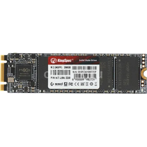 SSD накопитель KINGSPEC NT-256 256ГБ, M.2 2280, SATA III, M.2