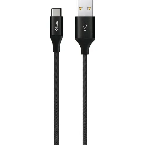 Кабель TTEC 2DK18UG, USB Type-C (m) - USB (m), 1.2м, 2A, серый