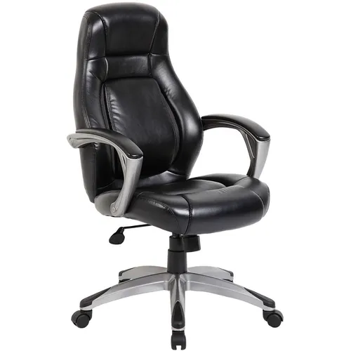 Кресло BRABIX Turbo EX-569, экокожа, до 120кг, топ-ган, фиксированные подлокотники, черный