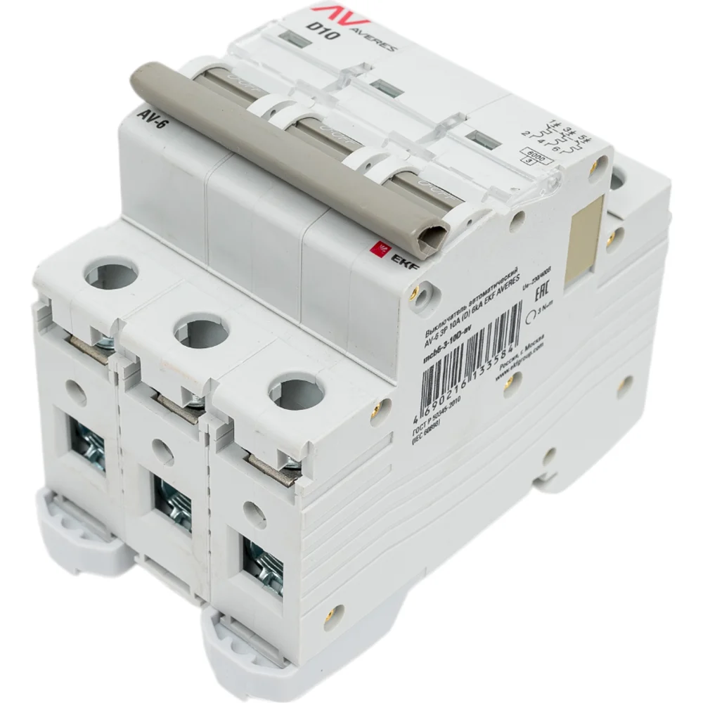 Выключатель автоматический EKF AVERES AV-6 mcb6-3-10D-av