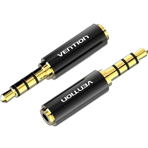 Переходник аудио VENTION Jack 3.5 (m) - Jack 2.5 (f), GOLD, черный [bfbb0]