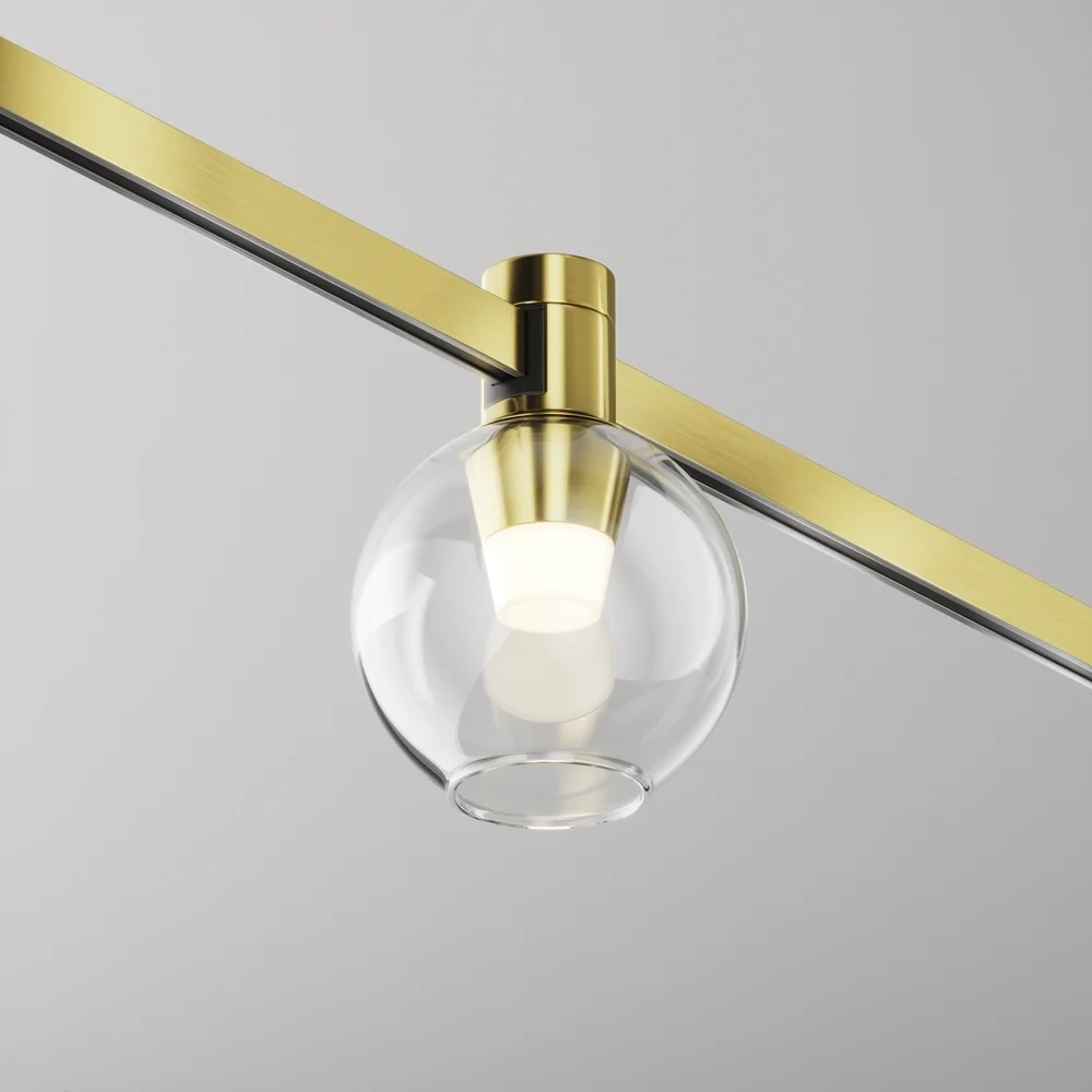 Трековый светильник MAYTONI Bubble LED 3W Алюминий Латунь TR148-1-3W3K-BS
