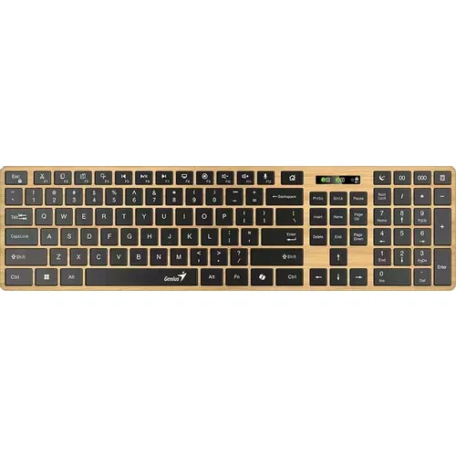 Клавиатура Genius SlimStar 7250BT, беспроводная, USB, Bluetooth/Радиоканал, мембранная, бежевый [31320004402]