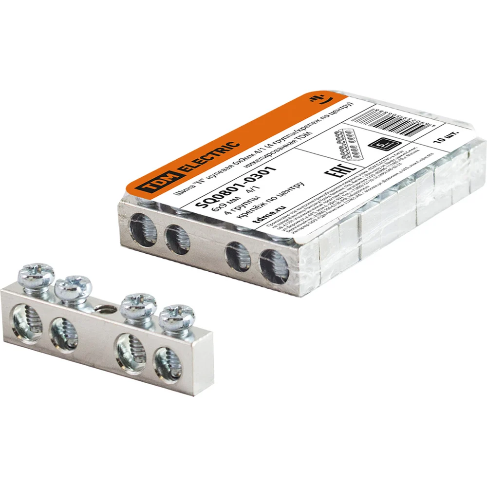 Нулевая никелированная шина "n" TDM SQ0801-0301