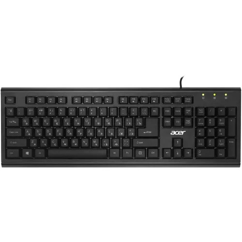 Клавиатура Acer OKW120, проводная, USB, мембранная, черный [zl.kbdee.006]