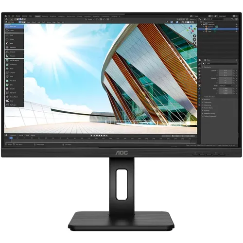 23.8" Монитор AOC Pro Q24P2Q, 2560x1440, IPS, 75Гц, 1хHDMI, 1хDP, черный