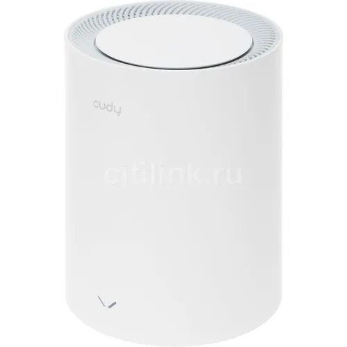 Бесшовный Mesh роутер CUDY M1800, Wi-Fi 6, AX1800, 2.4/5ГГц, 1 LAN, белый [m1800(1-pack)]