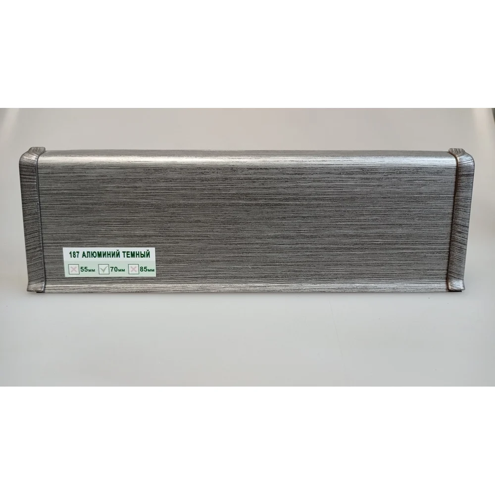 Напольный плинтус DECONIKA 187 АЛМ ТЕМ