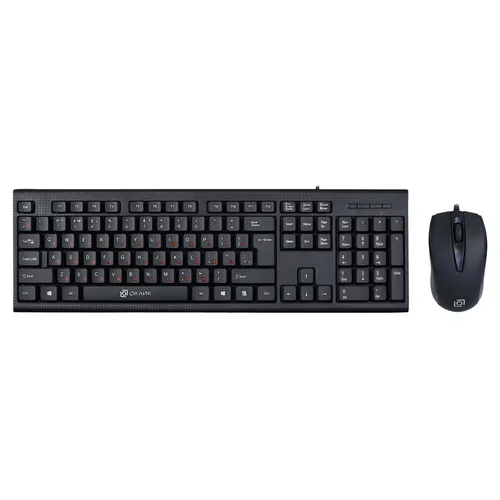 Комплект (клавиатура+мышь) Oklick 630M, USB, проводной, черный [1091260]