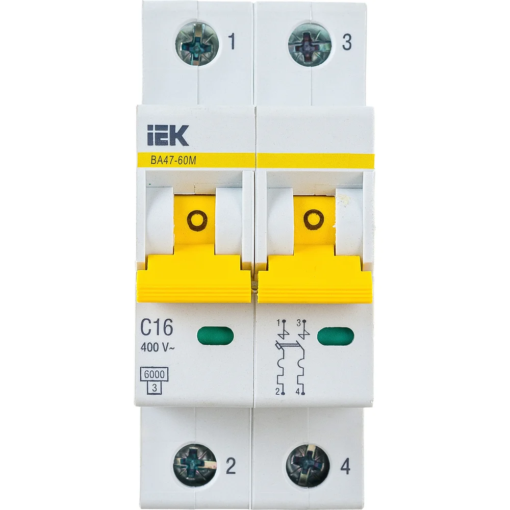 Автоматический выключатель IEK ВА47-60M MVA31-2-016-C