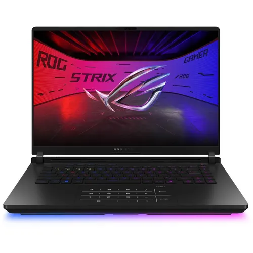 Ноутбук игровой ASUS ROG Strix Scar 16 G635LX-RW187W, 16", 2025, IPS, Intel Core Ultra 9 275HX 2.7ГГц, 24-ядерный, 32ГБ DDR5, 2ТБ SSD, NVIDIA GeForce RTX 5090 для ноутбуков - 24 ГБ, TGP 175Вт, Windows 11 Home, черный [90nr0l81-m008d0]