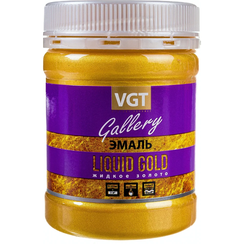 Универсальная эмаль VGT ВД-АК-1179 GALLERY LIQUID GOLD 11607632