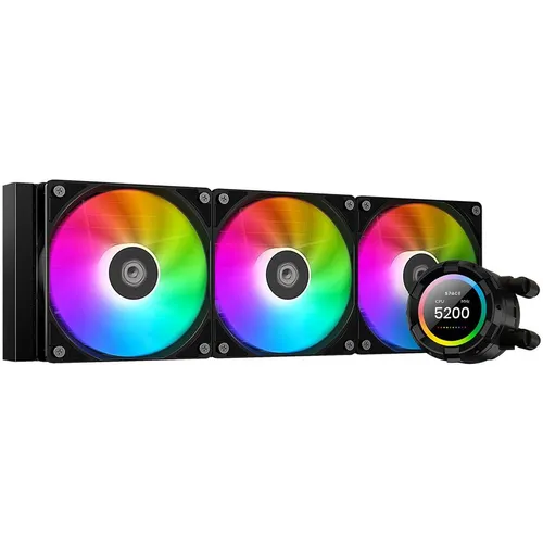 Система водяного охлаждения ID-COOLING SL360 XE, LCD, 4-pin, ARGB, 120мм, черный, retail