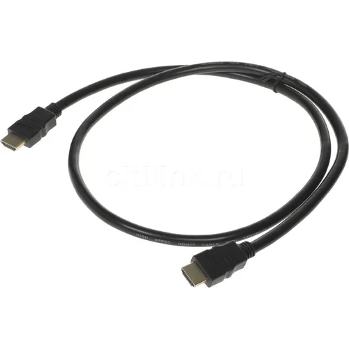Кабель аудио-видео Buro HDMI 2.0, HDMI (m) - HDMI (m), ver 2.0, 1м, GOLD, черный [bhp hdmi 2.0-1]