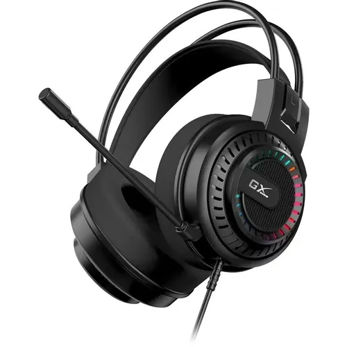 Гарнитура игровая Genius HS-GX570U, для компьютера, мониторные, проводные, черный [31710035400]