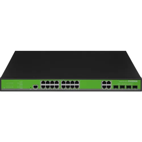 Коммутатор Digma DSW716G-4C-R, управляемый