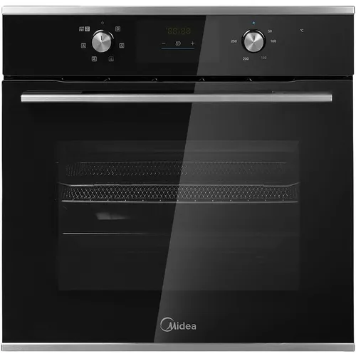 Духовой шкаф электрический Midea MO47003GB, 60л, дверца с 2 стеклами, черный