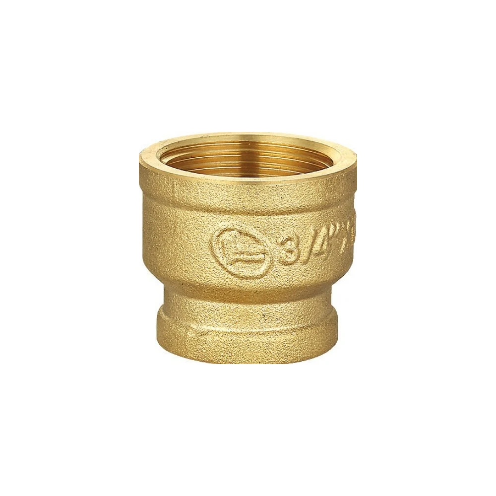 Переходная резьбовая латунная муфта DOUBLE-LIN LL6073 (1"x1/2")