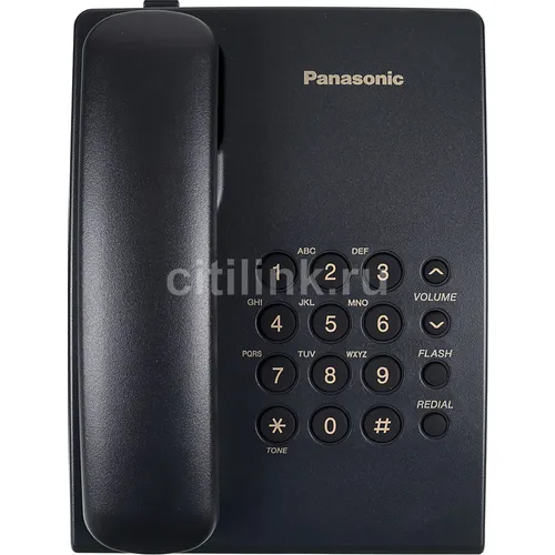 Проводной телефон Panasonic KX-TS2350RUB, черный