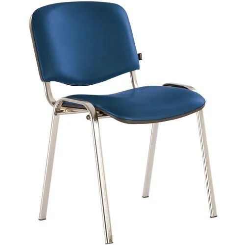 Стул BRABIX Iso CF-001, искусственная кожа, до 100кг, синий [531428]
