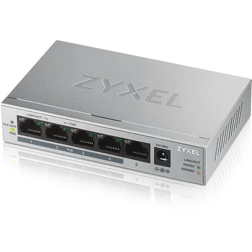 Коммутатор ZyXEL GS1005HP-EU0101F, неуправляемый