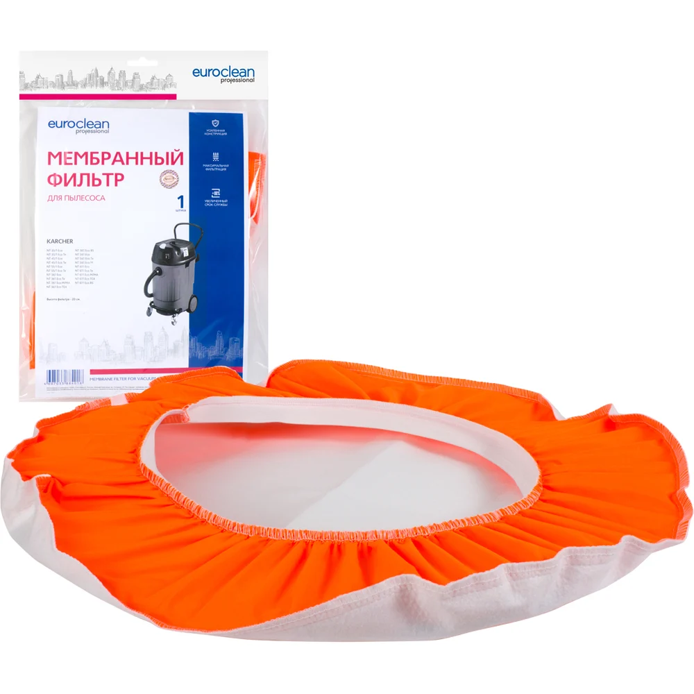 Мембранный матерчатый фильтр для пылесосов EURO Clean EUR MBF-301