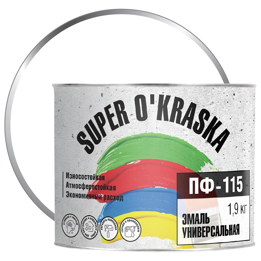 Эмаль super maler белый матовый 1,9кг Лк-00005645