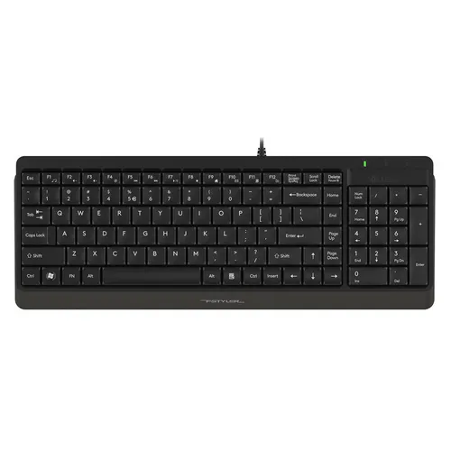 Клавиатура A4TECH Fstyler FK15, проводная, USB, мембранная, черный [fk15 black]