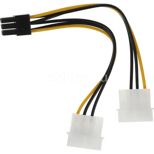 Кабель питания NingBo RTL-C32, PCI-E 6pin - Molex 89802 x