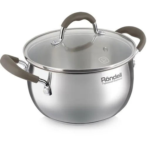 Кастрюля 3.3л Rondell Konzept RDS-1229, нержавеющая сталь, с крышкой