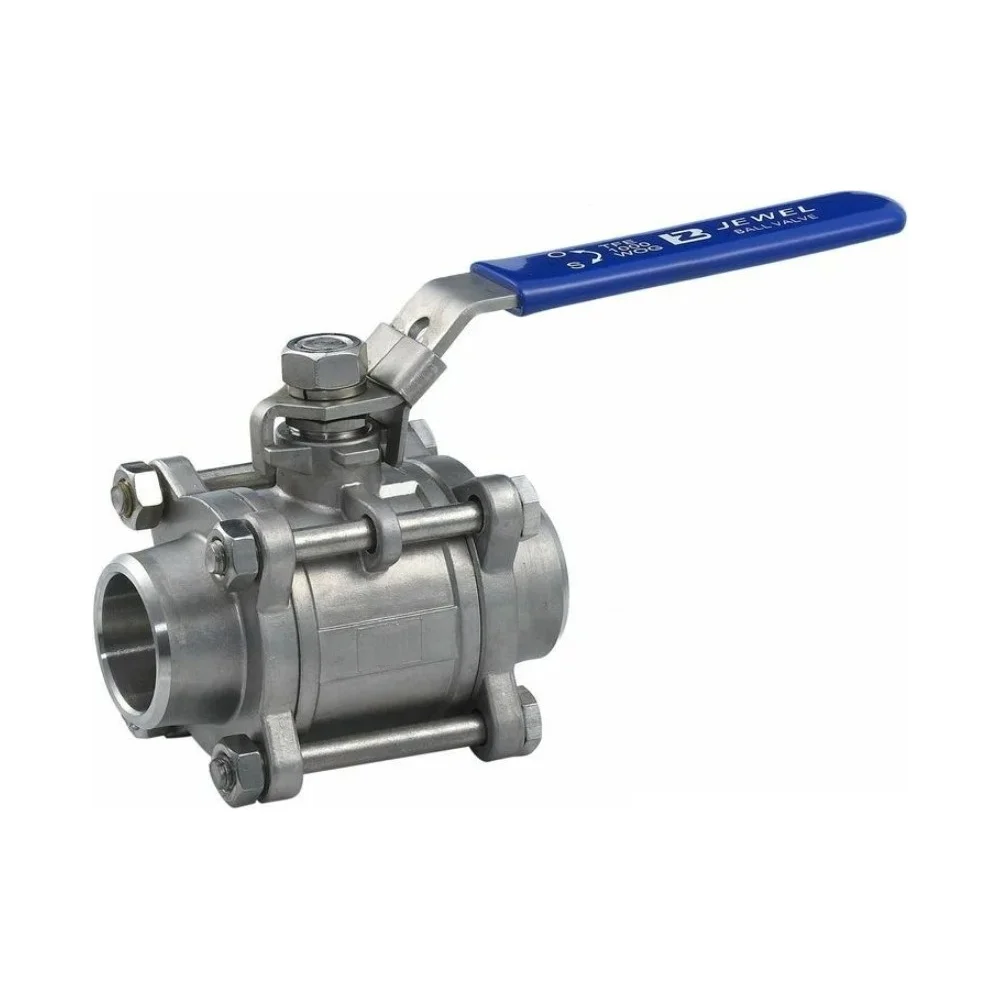 Трехсоставной шаровый кран TITAN LOCK TL125TPBVSS-WD