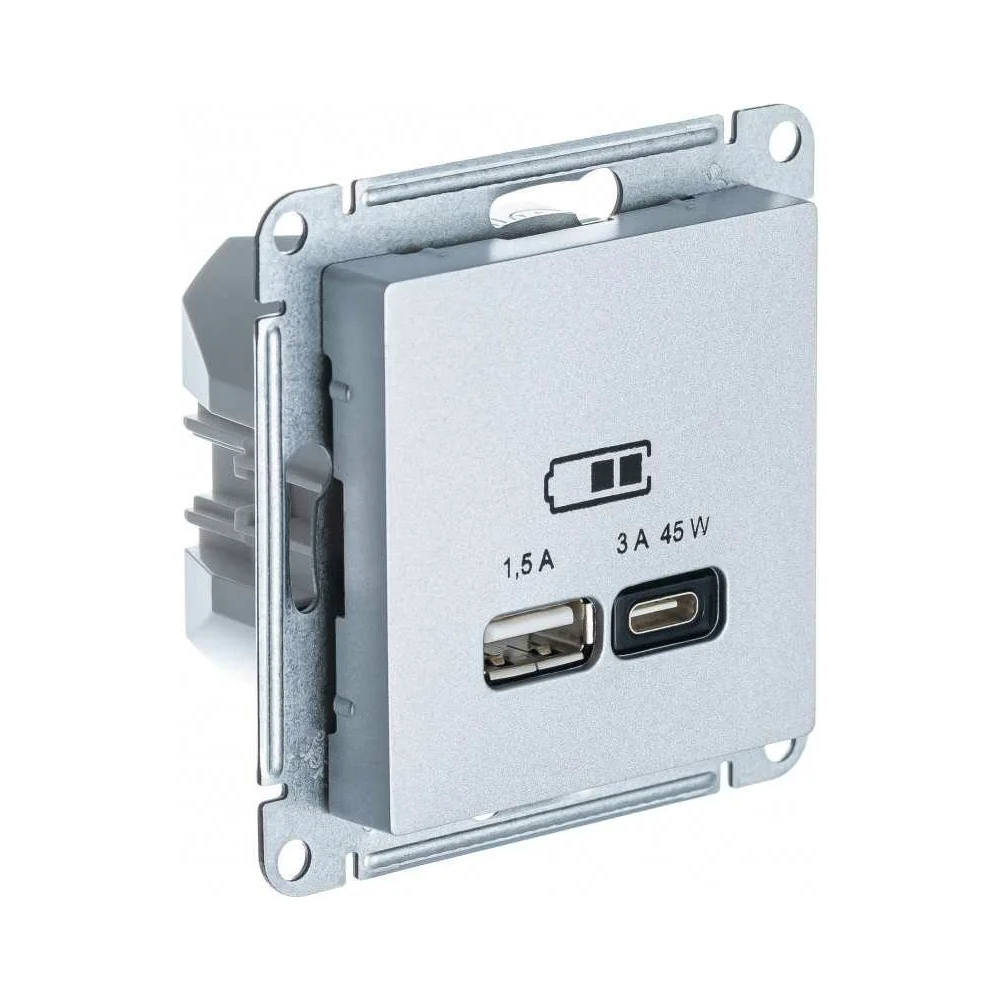 Розетка Systeme Electric USB ATLASDESIGN ATN000329