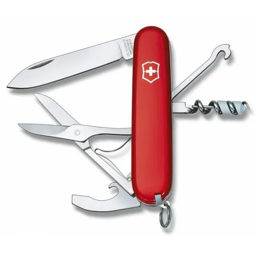 Складной нож Victorinox Compact, функций: 15, 91мм, красный, коробка картонная [1.3405]