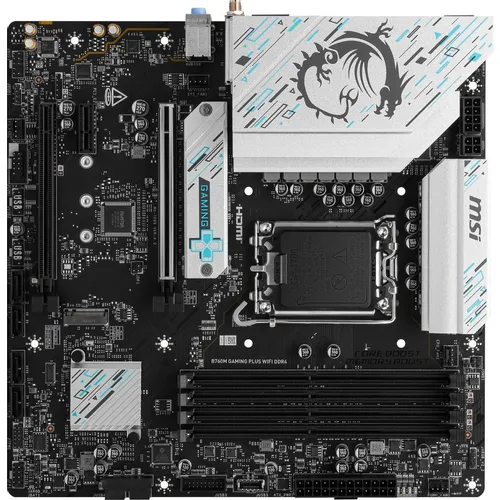 Материнская плата MSI B760M GAMING PLUS WIFI DDR4, Socket LGA 1700, Intel B760, mATX, Ret