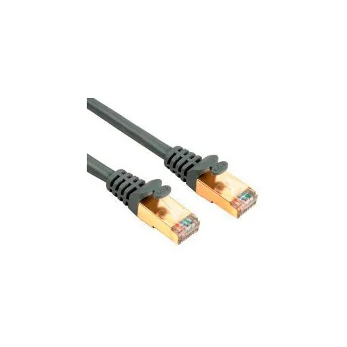 Патч-корд HAMA H-78422 STP, кат.5E, 1м, многожильный, серый