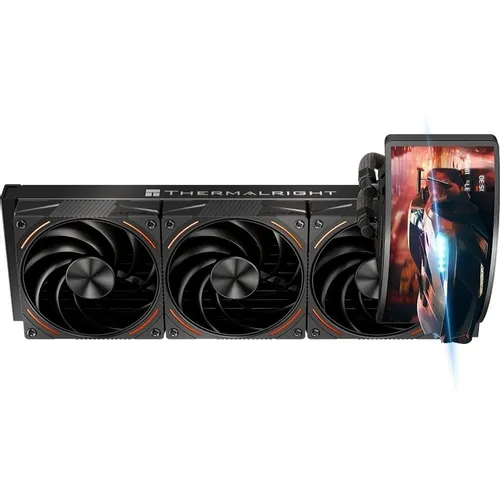 Система водяного охлаждения Thermalright Rainbow Vision 360 Turbo, LCD, 4-pin, ARGB, 120мм, черный, retail [r-vision-turbo-360-bl-argb]