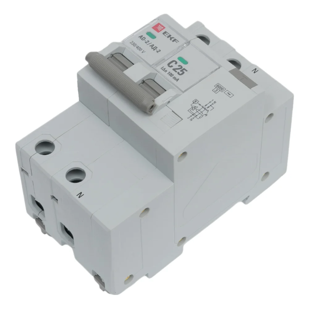 Дифференциальный автомат EKF АД-2 PROxima DA2-6-25-100-pro