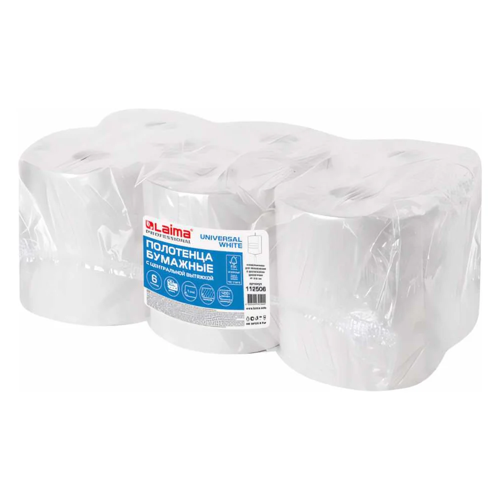 Бумажные полотенца LAIMA M2 UNIVERSAL WHITE 112506