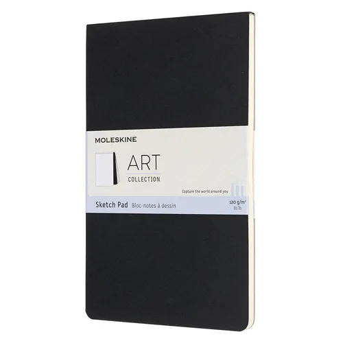 Блокнот Moleskine Art Soft, 48стр, мягкая обложка, черный [artskpad3]
