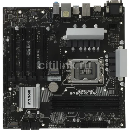 Материнская плата Biostar B760MXC Pro, Socket LGA 1700, Intel B760, mATX, Ret