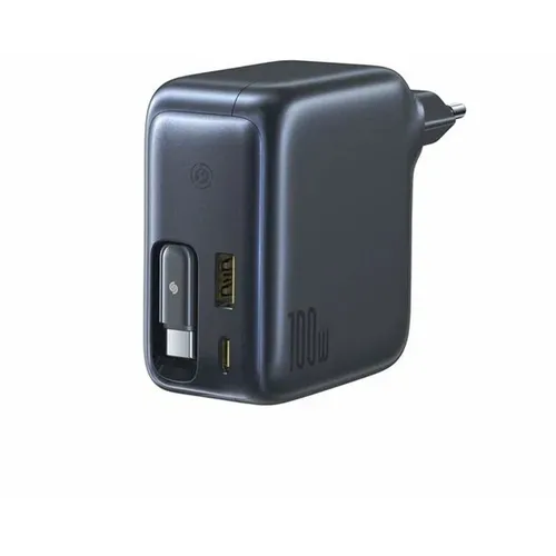 Сетевое зарядное устройство BASEUS EnerCore CJ11, USB-A, 2xUSB-C, USB-C, 100Вт, 5A, черный
