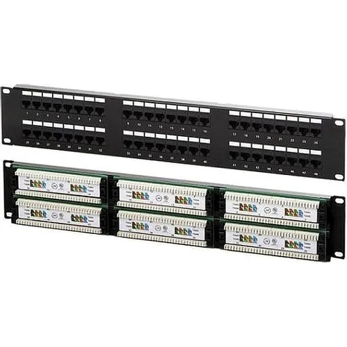 Патч-панель Lanmaster (NM-PPU48C) 19" 2U 48xRJ45 кат.5E UTP